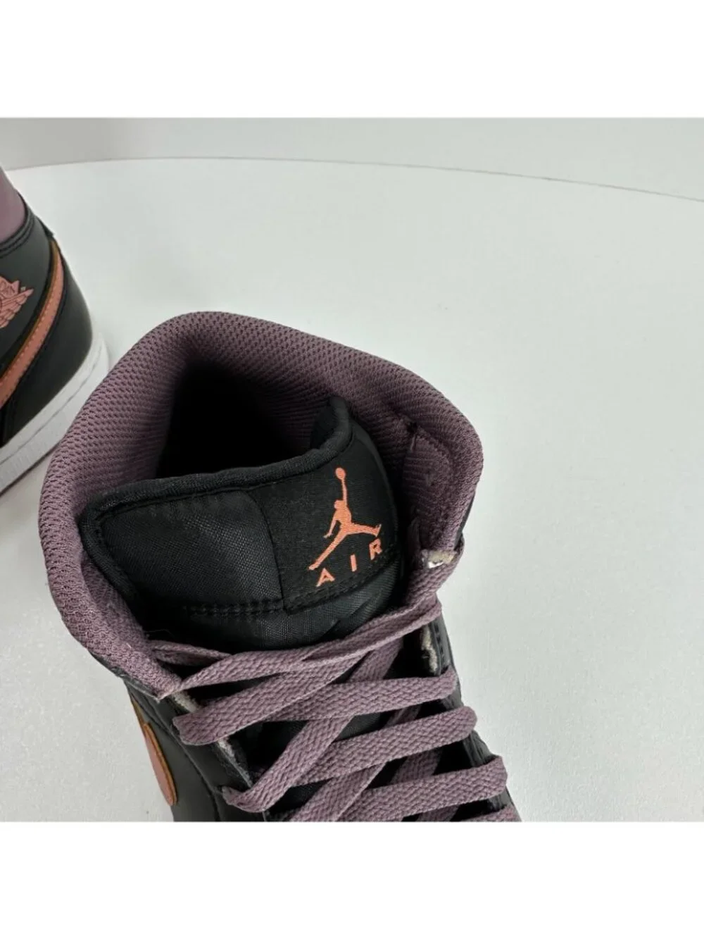 Nike Air Jordan 1 Mid Top SE FB9911-008 Sneakers Mens US 8.5 Black Sky J Mauve